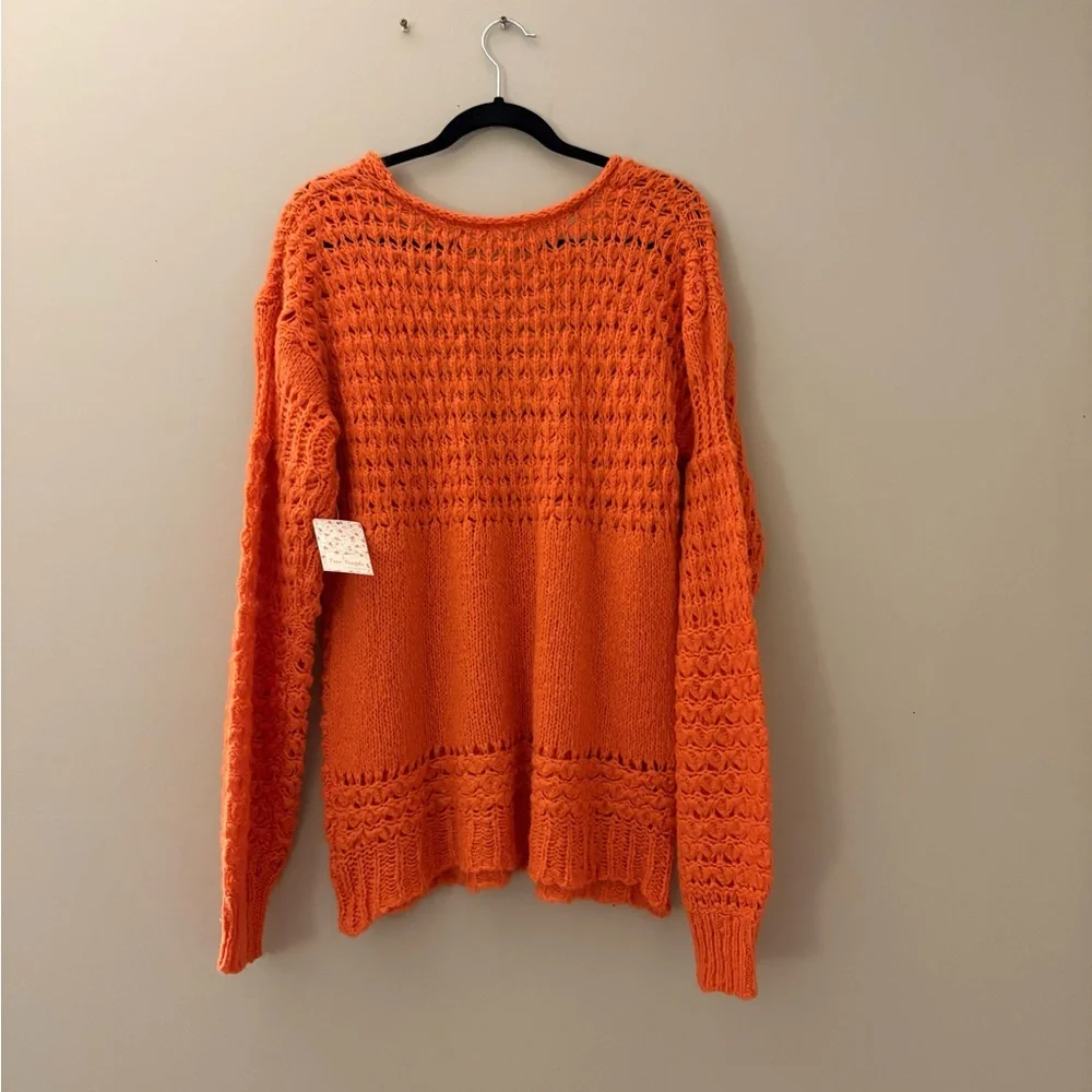 NWT Free People Oversized Knit Sweater - Picture 7 of 11